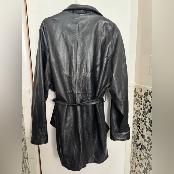 Wilson belted leather jacket - Picture 3 of 3